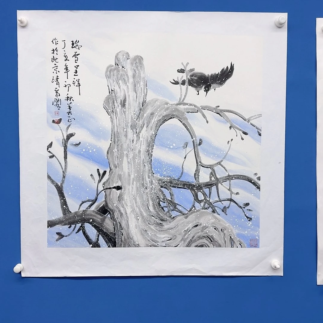 国画多次参加国内外大型