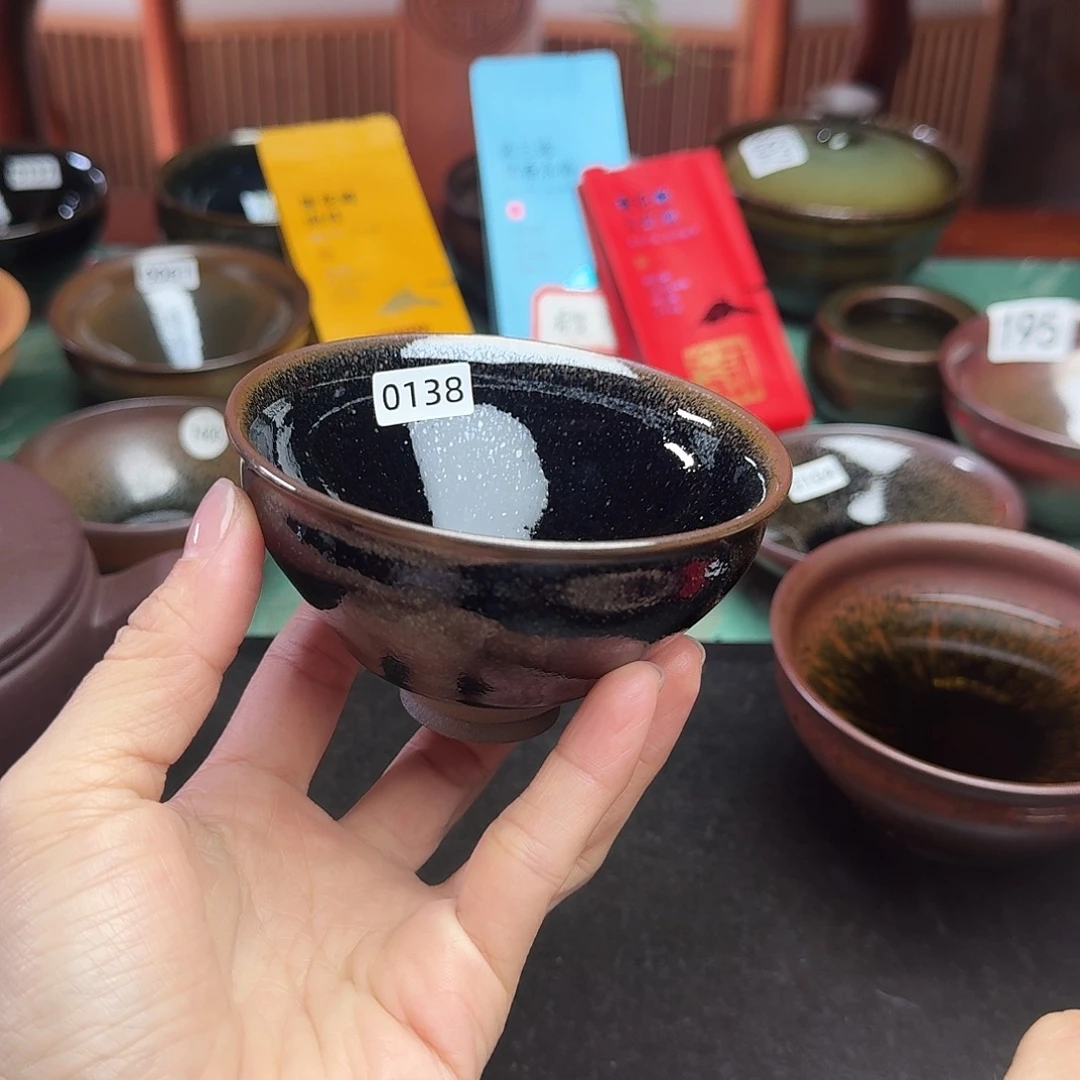 茶盏0138 柴烧手工主人杯