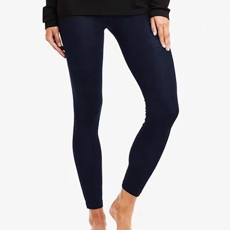 户外女美利奴羊毛百搭贴身长裤高腰秋冬女士保暖弹力底裤