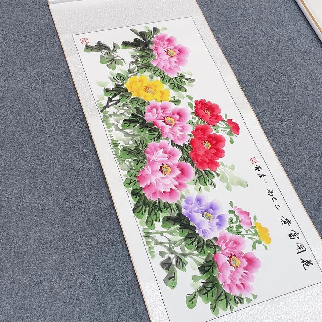 国画手绘手写作品