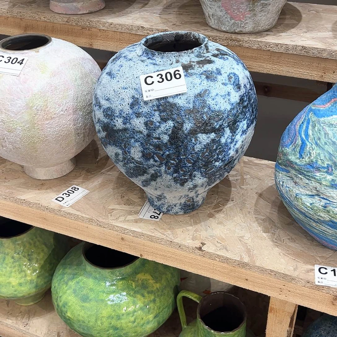 紫砂花瓶景德镇陶瓷高度