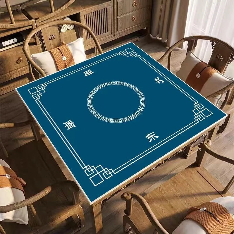 棋牌室隔音正方形防滑防噪音麻将桌垫扑克牌九垫耐磨牌桌垫可水洗