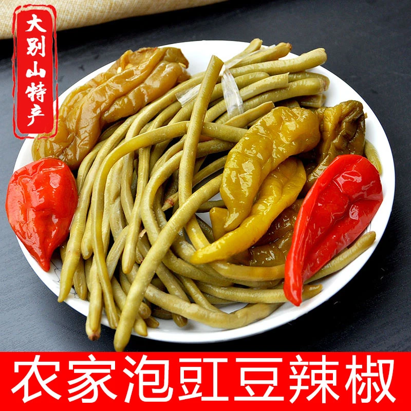 农家传统泡菜腌豇豆辣椒