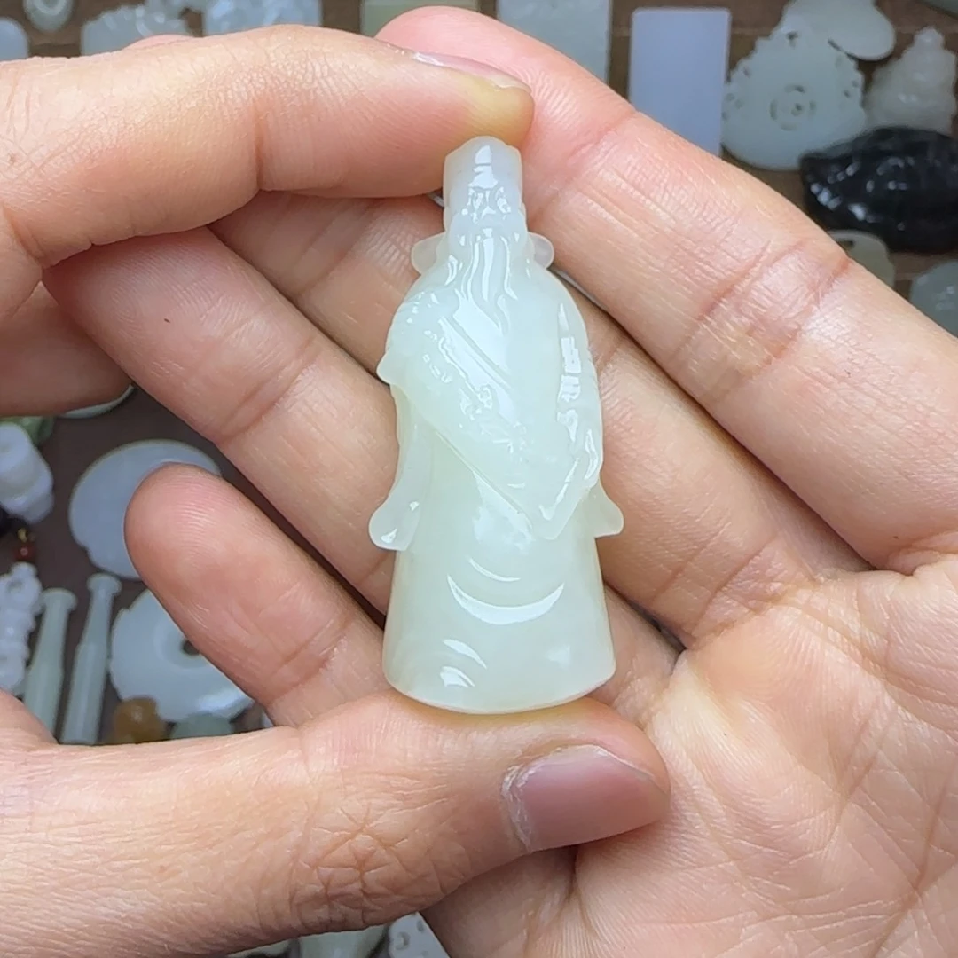和田玉挂件未镶嵌逗*玩