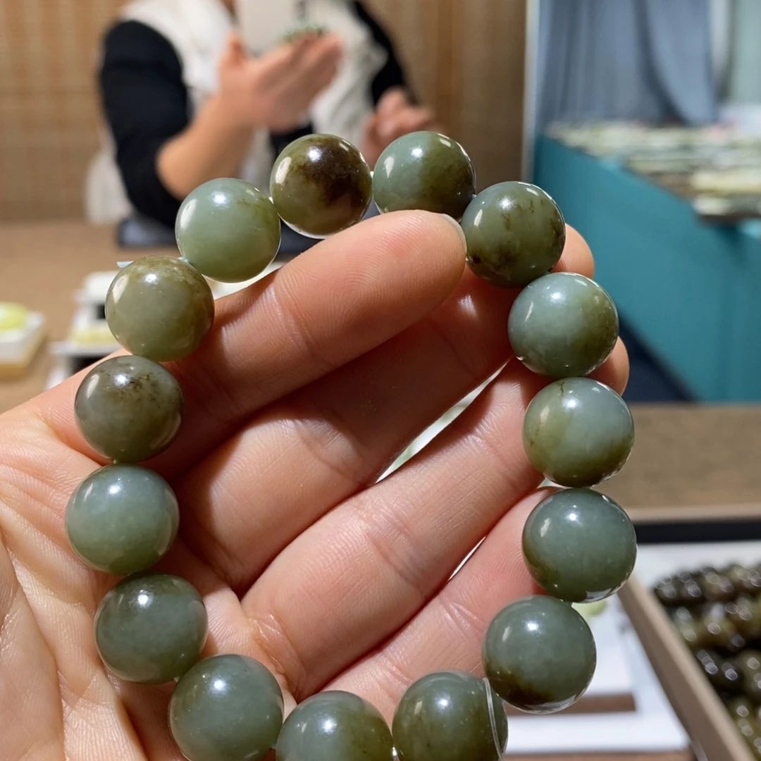 和田玉未镶嵌手链14