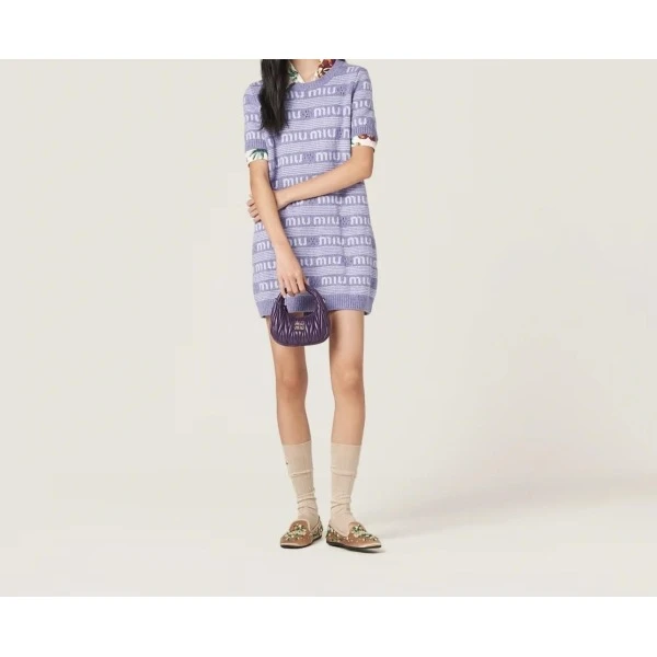 妃鱼/谬谬/丝缎、羊毛、亮片/连衣裙/95新/M8/6