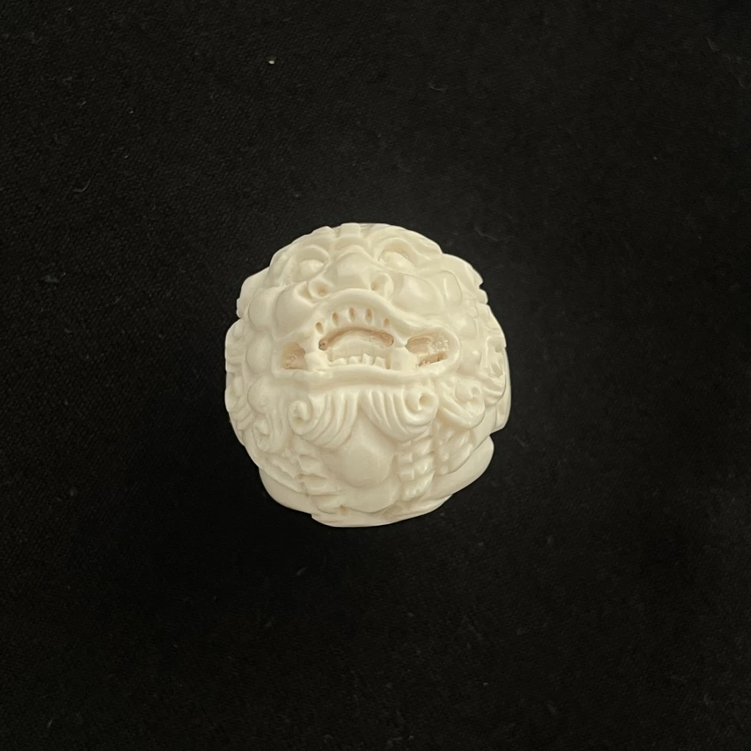 PK131 貔貅珠天地孔 只做天然猛犸牙