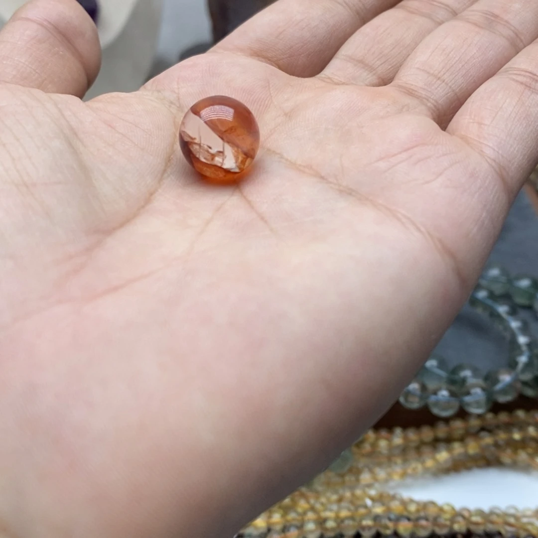 未镶嵌颈饰水晶胶花转运珠