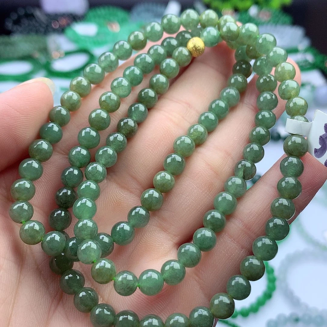 翡翠挂件未镶嵌项链