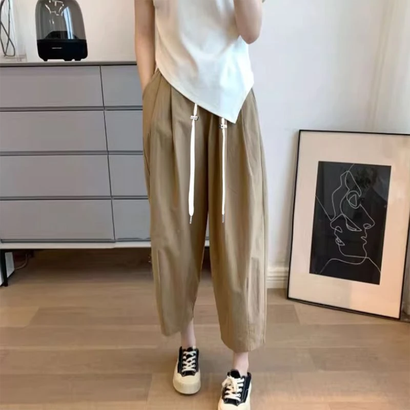 HT93孕妇裤子春夏款外穿老爹裤休闲直筒裤小个子阔腿裤薄款孕妇装