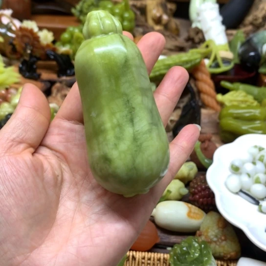 蛇纹石玉未镶嵌手把青**梦