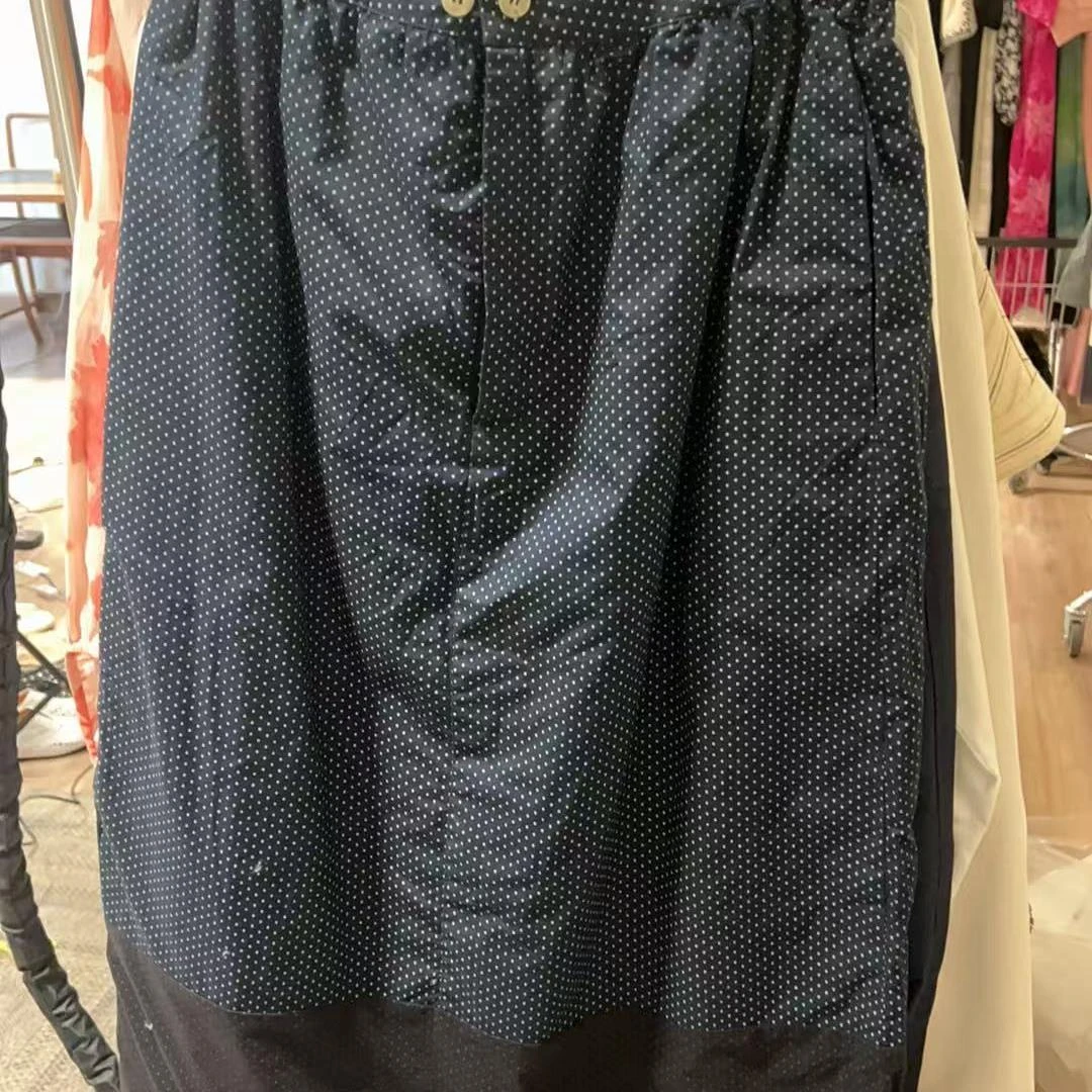 KOKO WANG夏季波点高腰显瘦通勤百搭半身裙512445D07Q15