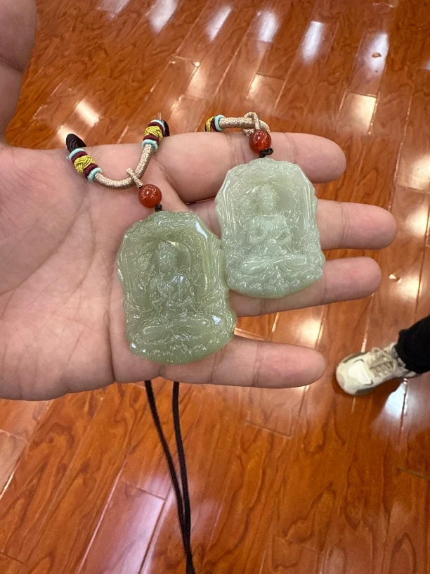 和田玉观音牌多样性随机发拍一发一g117