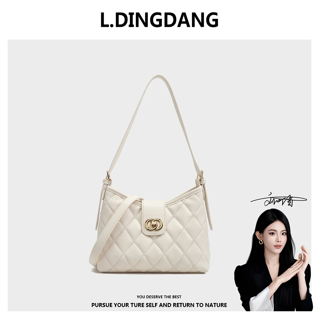 【刘叮当甄选】2025秋冬新款时尚百搭印花单肩斜挎单肩包M3012