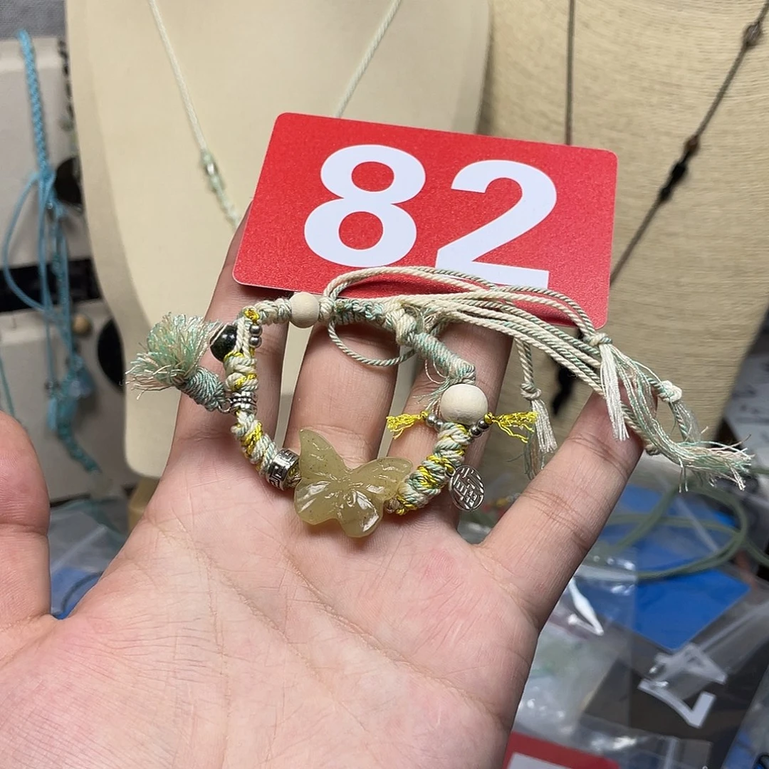 蛇纹石玉合金颈饰