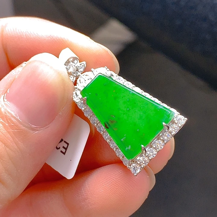 翡翠银S925镶嵌颈饰