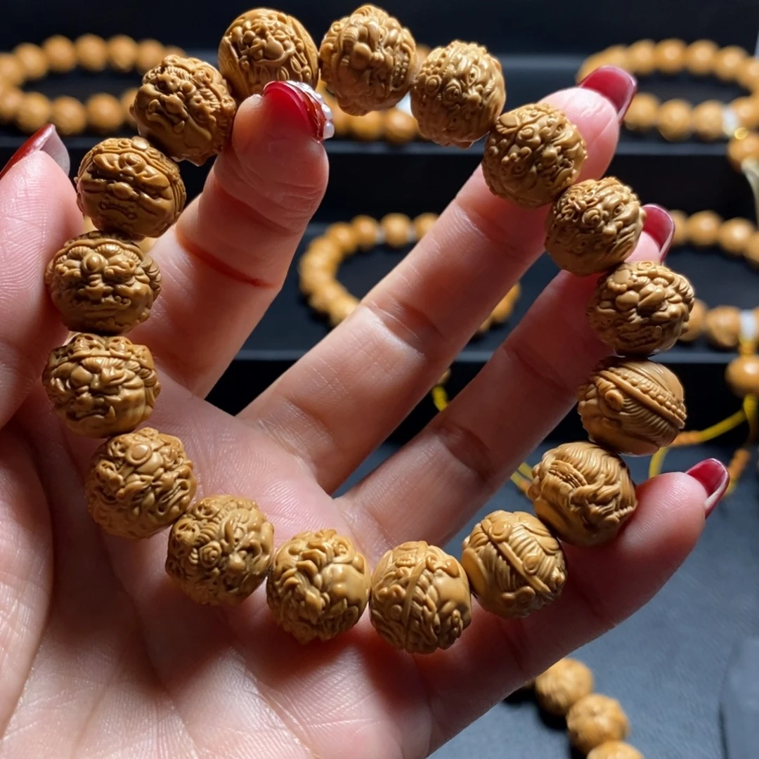 手串猴头核桃黄财神新款14
