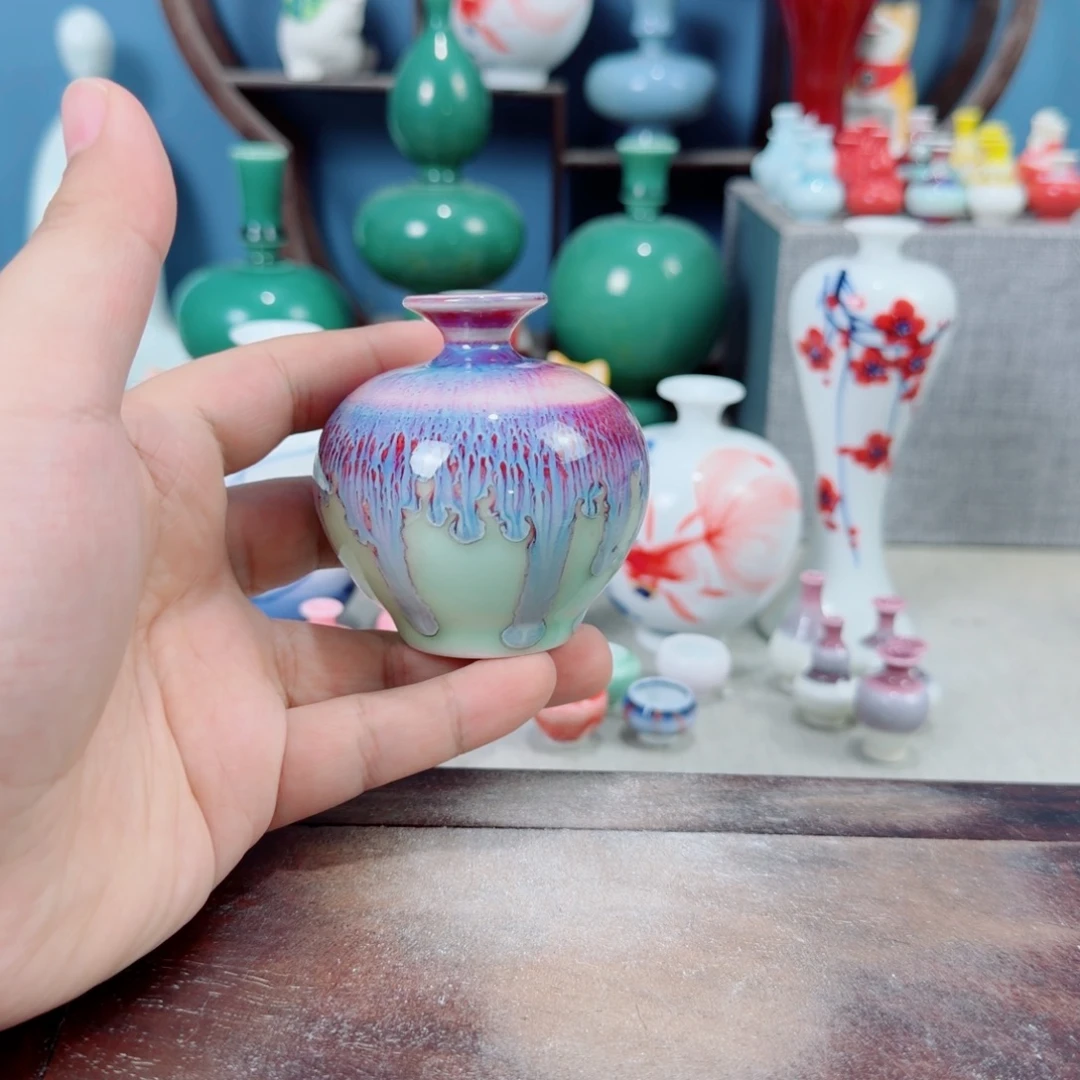 陶瓷手工小花器摆件
