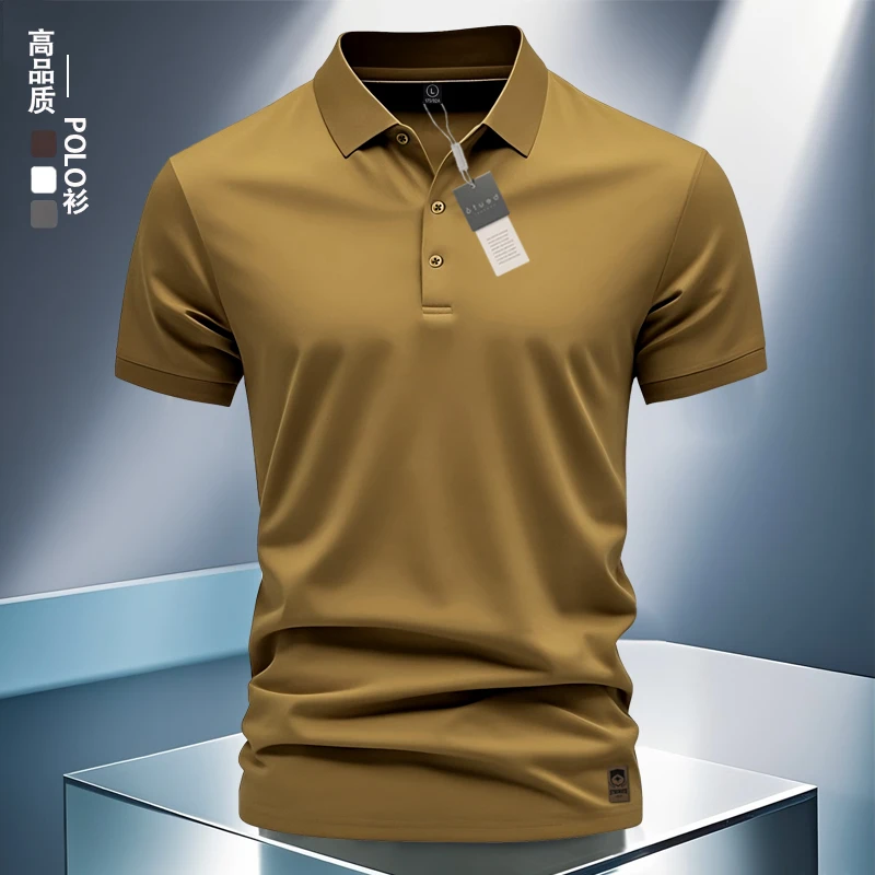 夏季痞帅POLO高端奢侈品翻领短袖t恤商务奢侈男士T恤男款polo衫