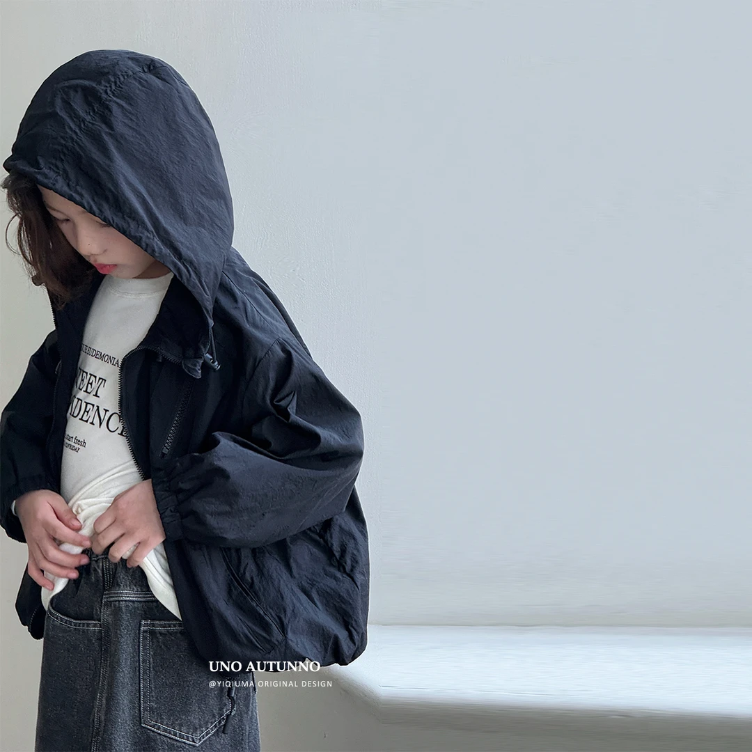 现货「UNO AUTUNNO」【步履不停】女中大童长袖开衫冲锋衣外套CP03