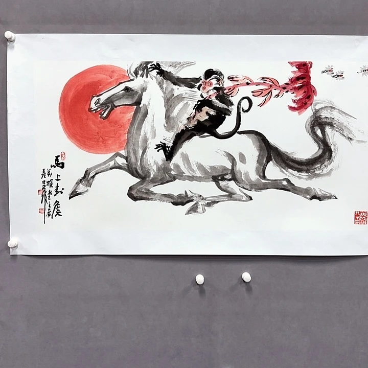 国画亲笔手绘放心去藏