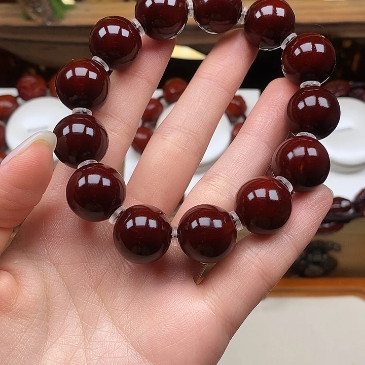 一***！橄榄核手串橄榄核回血