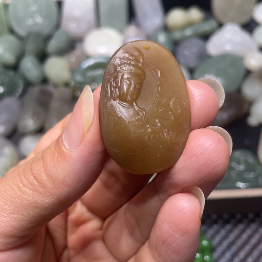 和田玉未镶嵌吊坠(不含链)