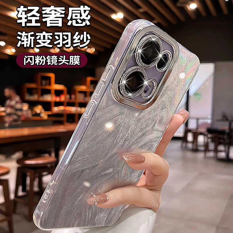 高端羽纱适用opporeno13手机套reno12pro手机壳新款带镜头膜11/10