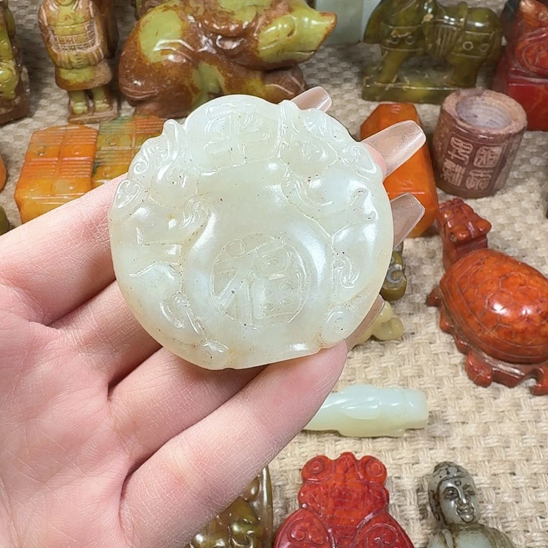 白玉菩提吊坠挂件