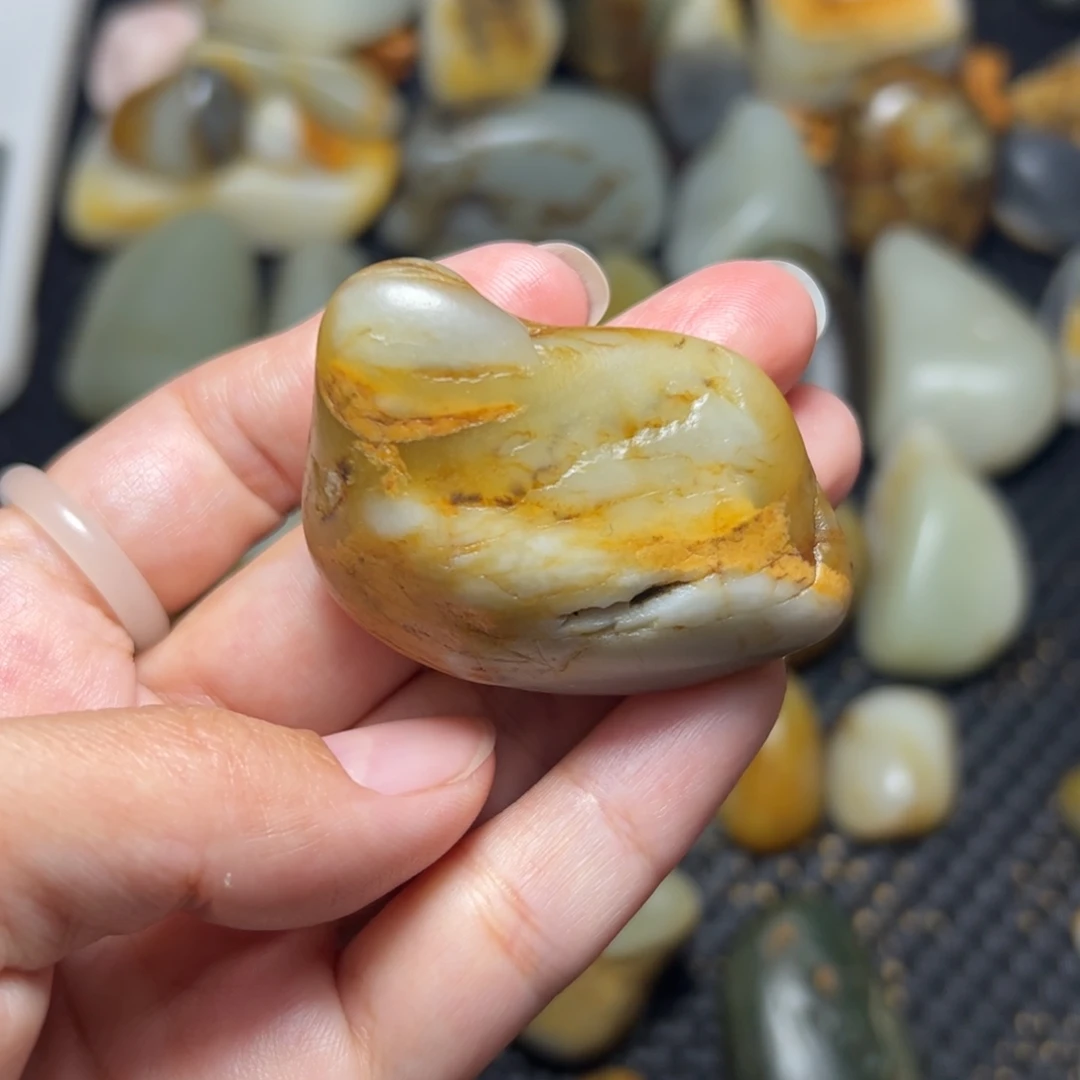 和田玉未镶嵌挂件A87