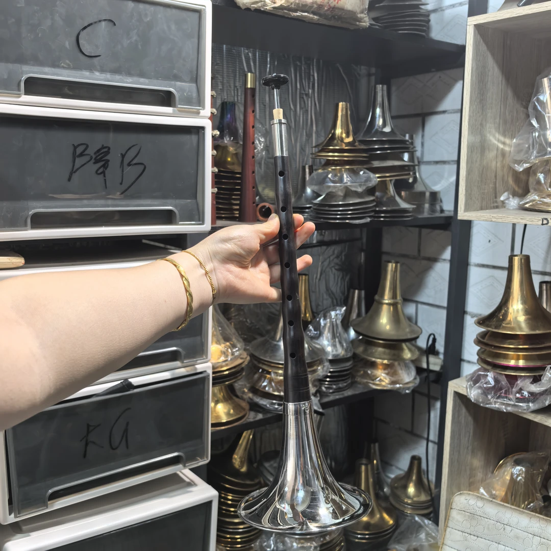 黑檀木加长箍民间大堂口降B调唢呐唢呐杆子唢呐乐器民间唢呐练手