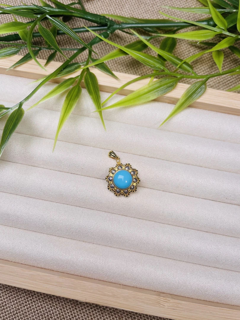 绿松石吊坠18k 多样性发一Y2656