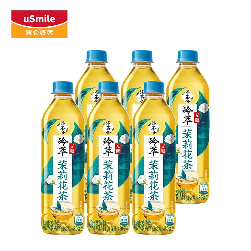 可口可乐 淳茶舍冷萃无糖茶饮料茉莉花茶 480ml*6瓶