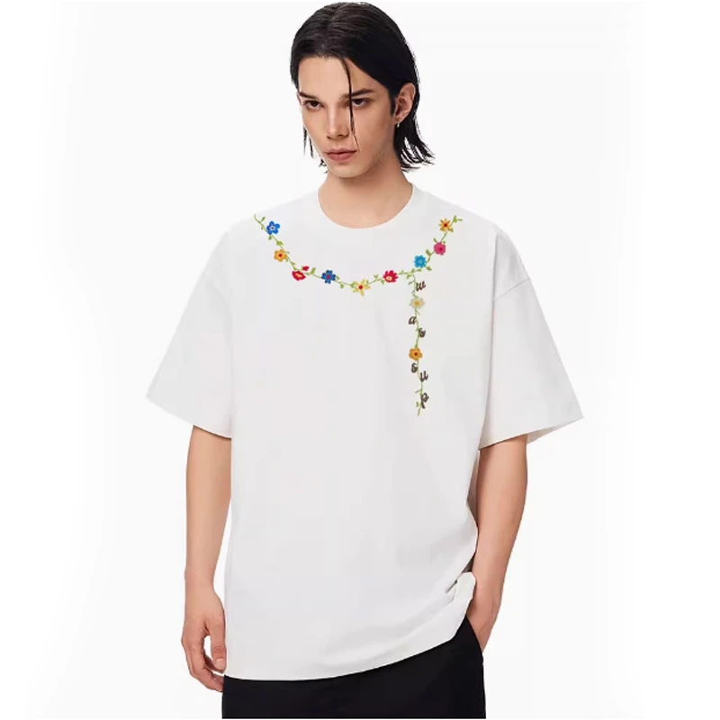 短袖青春活力圆领夏季青年T恤时尚上衣城市机能风