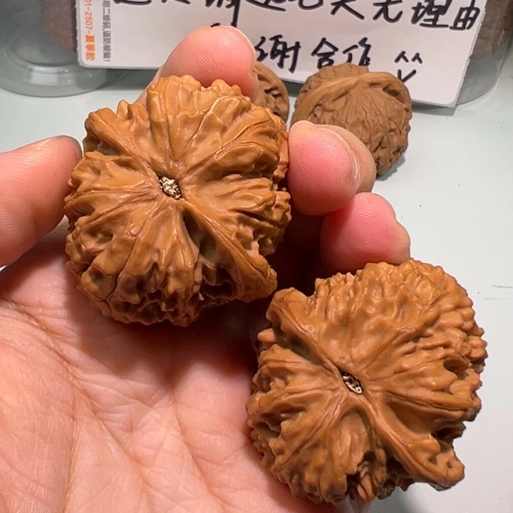 麦***️把件文玩核桃40蓟县元宝