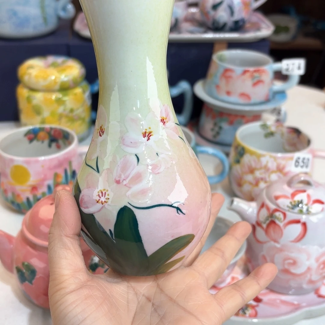 景德镇手绘高温釉下彩陶瓷茶具