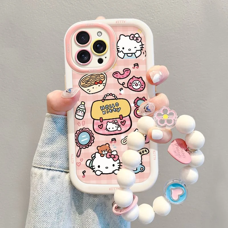 化妆包包KT猫适用苹果16e手机壳可爱oppofindx8s高级感x200s新款