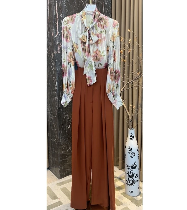 芙娜妮轻奢2024秋冬新款小众设计气质显瘦名媛女装两件套F2510123