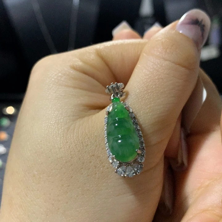 京***京翡翠银S925镶嵌戒指