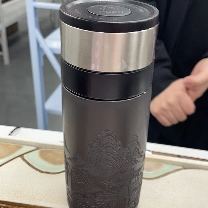 茶杯紫砂石黄小容量双层车载杯