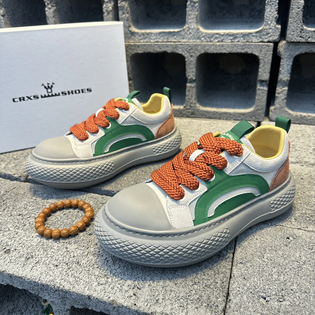 2025轻奢时尚轮胎低太空舱男鞋老爹鞋个性百搭舒适透气（尺码偏大）