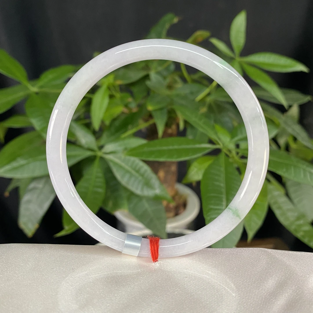 JXSZ-0316   天然缅甸A货翡翠手镯     圈口：58