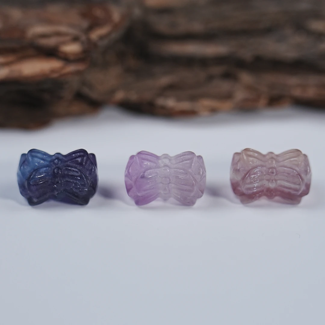 BeadsDance萤石并蒂莲16.0*11.0mm(雕刻件)多样性发一 编号D1008