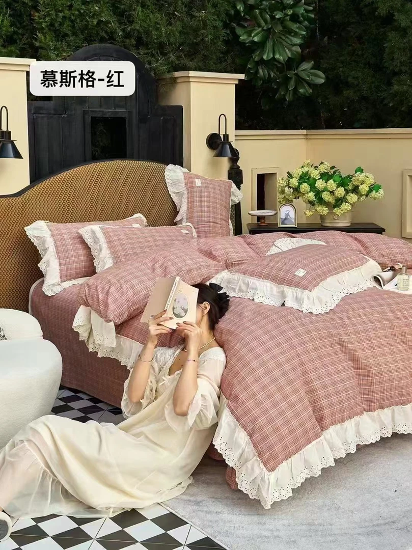 法式全棉棉纱四件套！