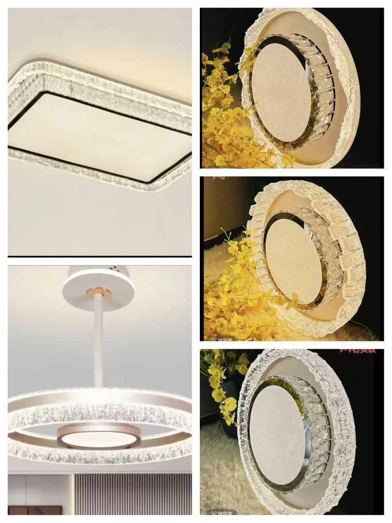 套餐3室2厅现代简约轻奢大气灯饰LED护眼客厅餐厅卧室房间灯灯具