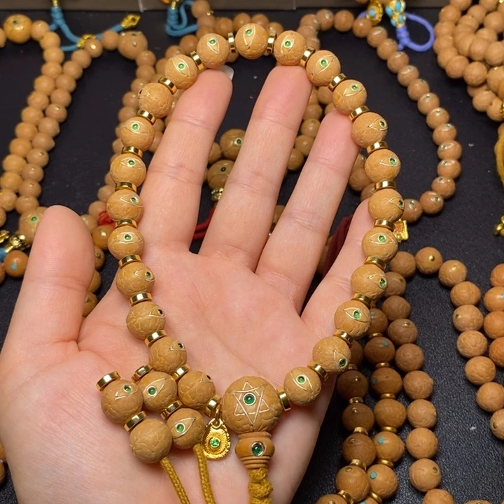 手串凤眼菩提12+描眼线手持