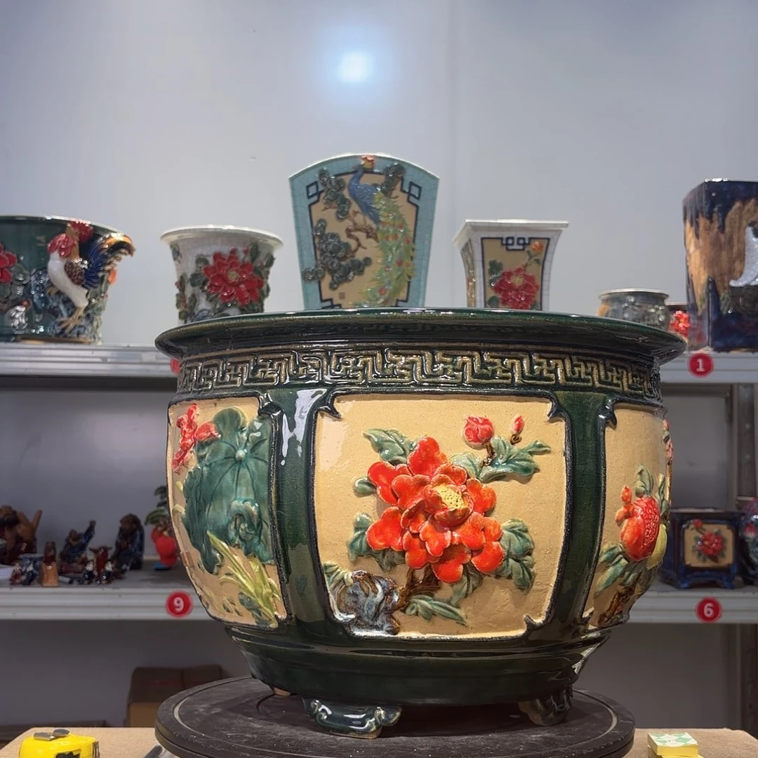 小***华精品石湾花盆高端大气