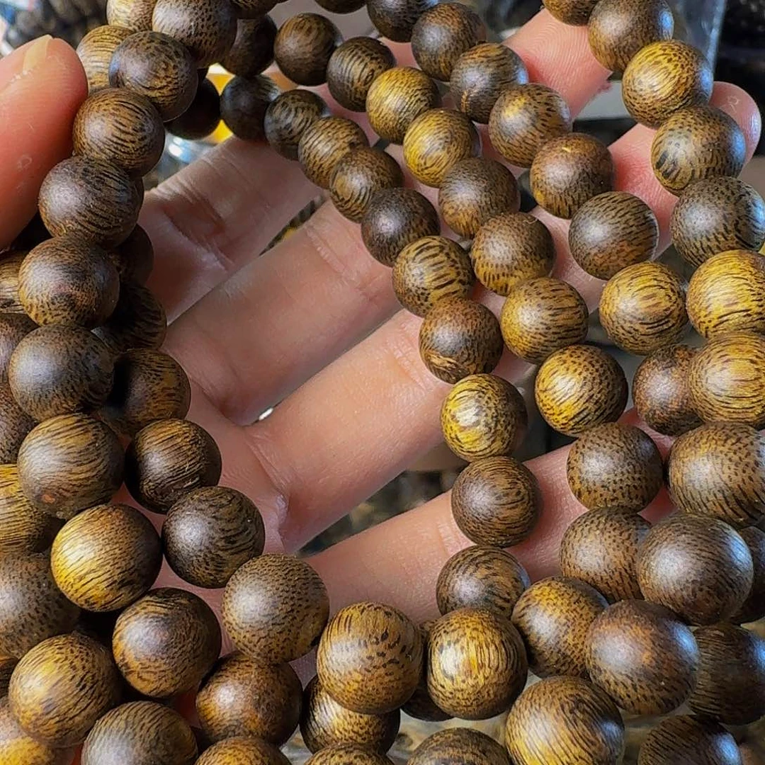 沉香碎屑沉香卡九圆珠39克