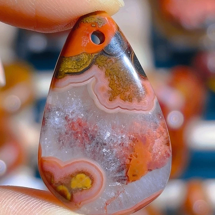 玛瑙/玉髓吊坠(不含链)未镶嵌