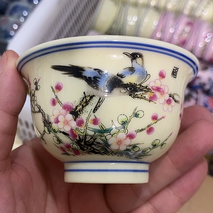 摆件景德镇陶瓷主人杯13445